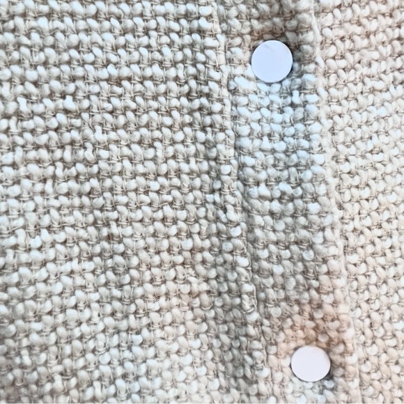 BNWOT CLUB MONACO CREAM BOUCLE FABRIC COAT - Picture 5 of 12